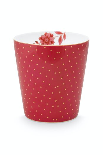 PIP - Petit mug sans anse Royal Stripes Pois Rose 230ml 1