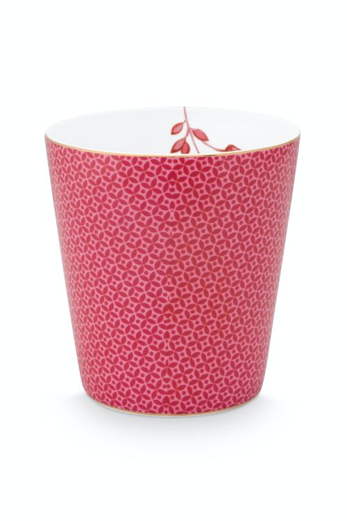 PIP - Petit mug sans anse Royal Stripes motifs Rose 230ml