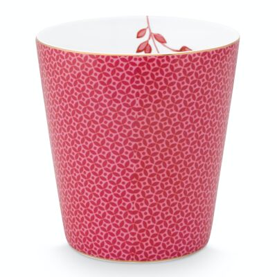 PIP - Petit mug sans anse Royal Stripes motifs Rose 230ml