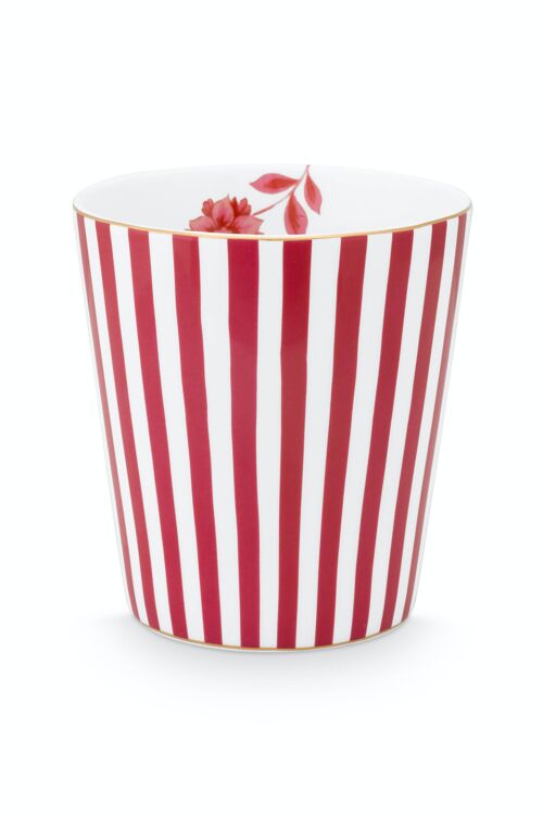 Petit mug sans anse Royal Stripes Rose 230ml - PIP STUDIO