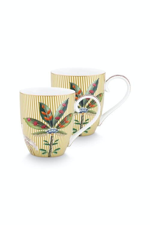 PIP - Coffret de 2 mug XL La Majorelle Jaune 450ml