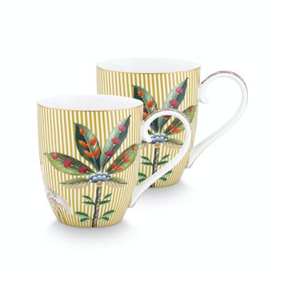 PIP - Set of 2 mugs XL La Majorelle Yellow 450ml