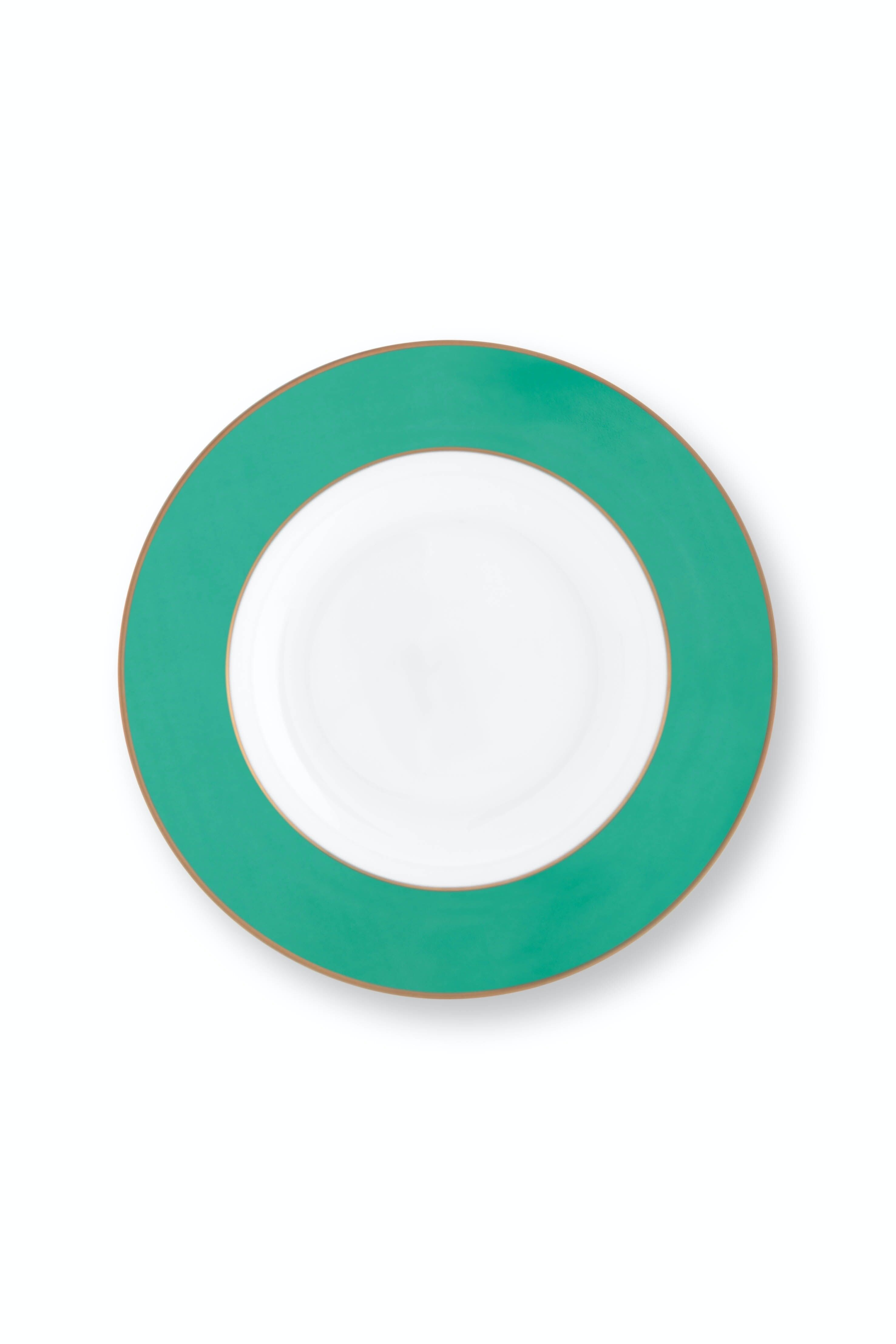 Assiette creuse PIP STUDIO Chique Or-Vert - 23,5cm - PIP STUDIO