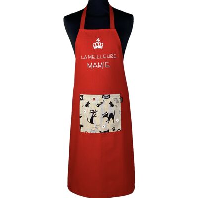 Apron, "The best granny" red