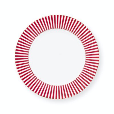 PIP - Royal Stripes Pink dinner plate - 26.5cm