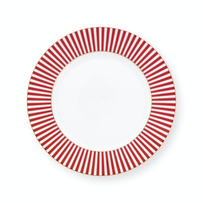 PIP - Plato Postre Royal Stripes Rose - 21cm