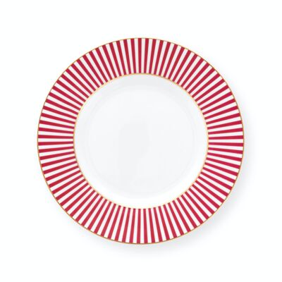 PIP - Royal Stripes Pink Petit Four Plate - 12cm