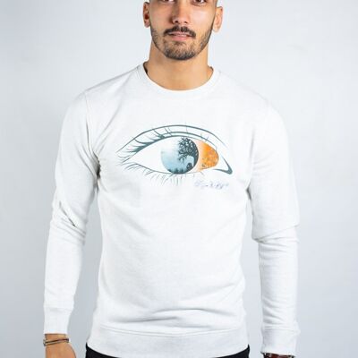 KY-KAS FELPA GIROCOLLO UOMO COTONE BIOLOGICO