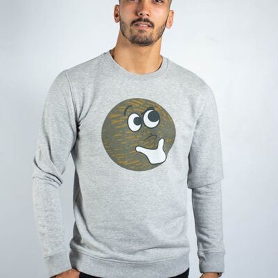KY-KAS FELPA UOMO GIROCOLLO COTONE ORGANICO