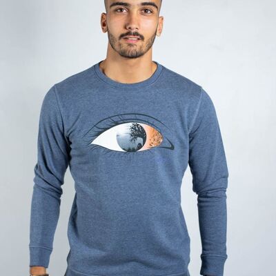 KY-KAS FELPA GIROCOLLO UOMO COTONE BIOLOGICO