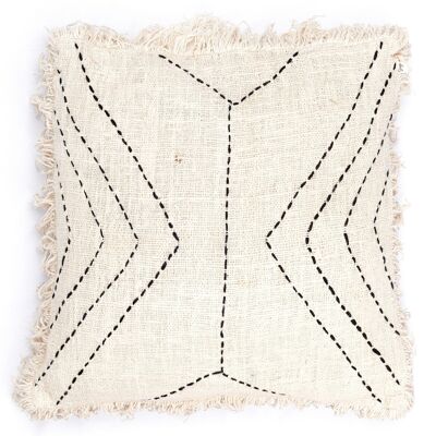 Cushion cover 40x40 or 50x50 cm handwoven | Throw Pillow | Cotton sofa cushion FLORES