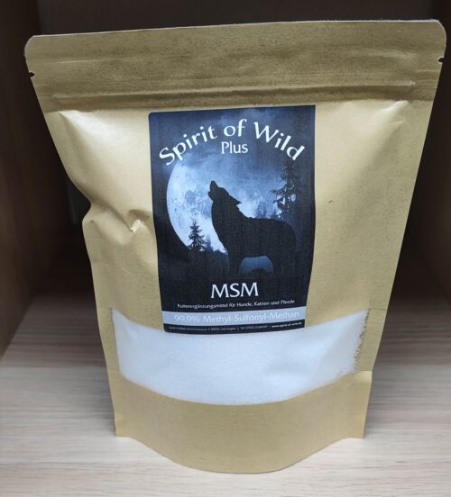 Spirit of Wild MSM Methylsulfonylmethan für Hunde 150g