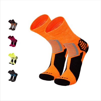 Camino I hiking socks | Alpaca Socks Bamboo & Merino for men & women - ORANGE I ANDINA OUTDOORS