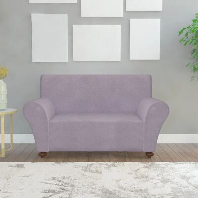 131086 Homestoreking Stretch Couch Slipcover Gray Polyester Je