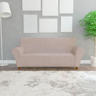 131090 Fodera per divano elasticizzata Homestoreking Poliestere beige J