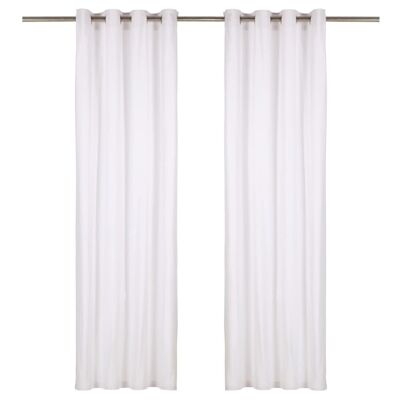 134319 Homestoreking Curtains with metal rings 2 pcs cotton
