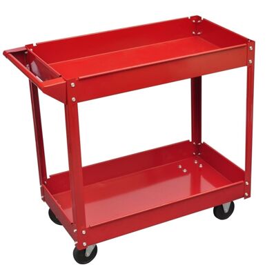 140154 Homestoreking Carro de herramientas de taller 100 kg Rojo