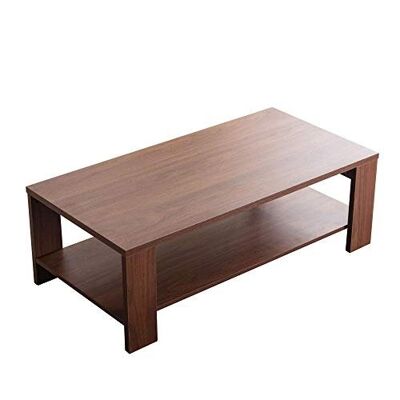 Coffee table with shelf for storage
