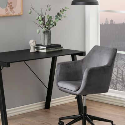 Nora office chair, velvet, adjustable, 91x58x58 cm