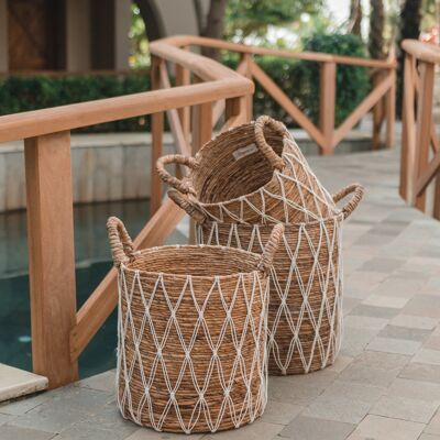 basket | laundry basket | Plant basket GARIAU made of banana fiber (3 sizes)