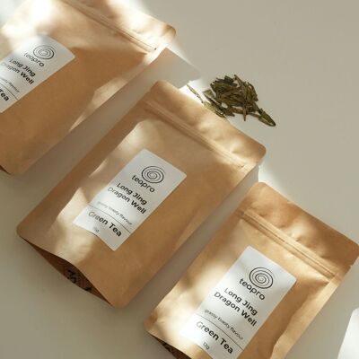 LONG JING DRAGON WELL GREEN TEA | compostable pouches