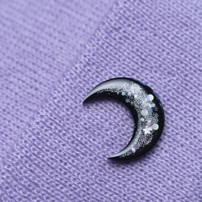 celestial moon pin