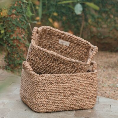 basket | Storage basket TANIMBAR made of water hyacinth (2 sizes)