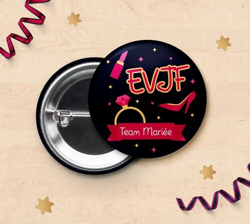 Badge pour EVJF (enterrement de vie de jeune fille) - Glamour