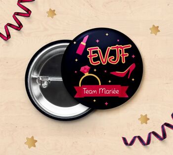 Badge pour EVJF (enterrement de vie de jeune fille) - Glamour 1