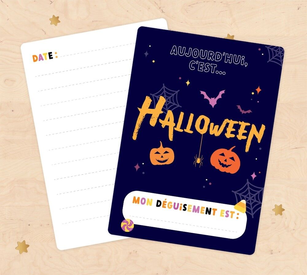 Scheda cardine della foto ricordo di Halloween