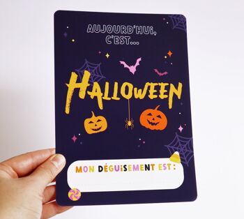 Carte étape pour photo souvenir Halloween 4