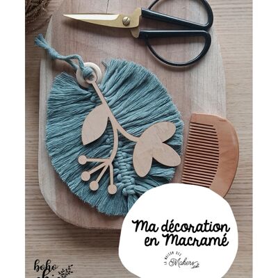 Creative Kit: I'm discovering Macramé: My Feather in Green Macramé