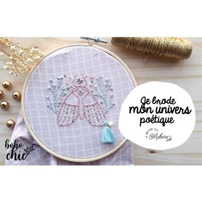 Embroidery Kit: I embroider my Poetic Universe