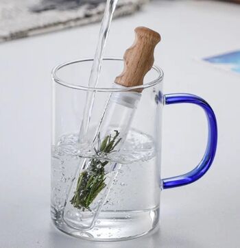 Filtre à thé infuseur en verre perforé taille L 3