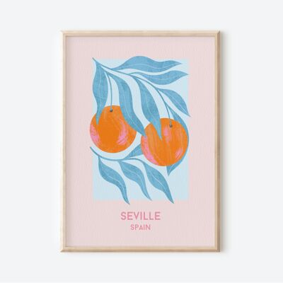Seville Oranges, Food Art Print