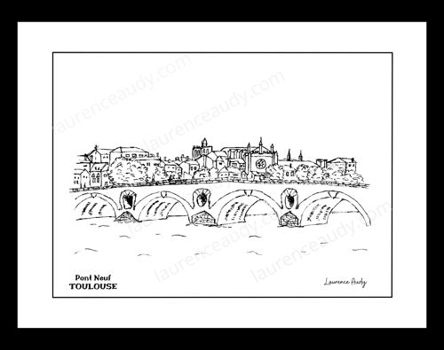 31-TOULOUSE-PONT NEUF-NOIR&BLANC