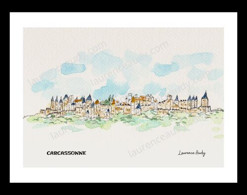 11-CARCASSONNE-AQUARELLE