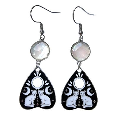 Aretes con dije de planchette