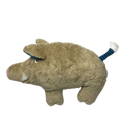 Doudou bio/éco "sanglier", 100% coton bio/GOTS/beige