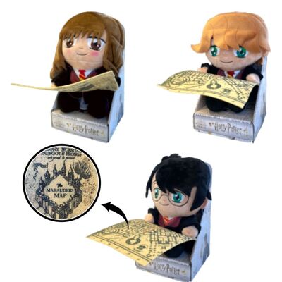 Harry Potter sitting with Map 3Mod. Assorted 25cm