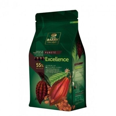 CACAO BARRY - CHOCOLAT DE COUVERTURE AU LAIT - 41% CACAO - PURETE ALUNGA™ - 5KG - PISTOLES