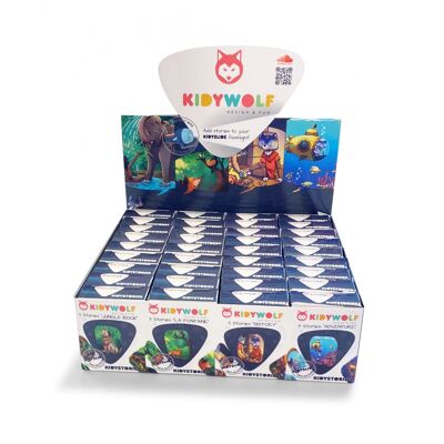 KIDYWOLF | KIDYSTORIES 36 PACKS DE 3 DISQUES D'HISTOIRES POUR KIDYSLIDE