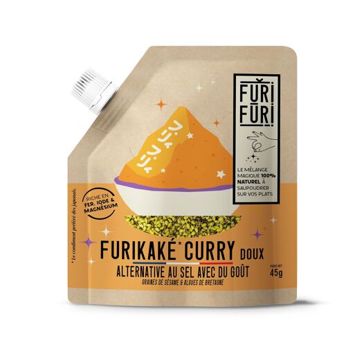 Furikake Curry - Condiment sésame & algues - alternative sel 45G