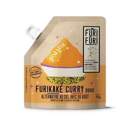 Furikake Curry - Condiment sésame & algues - alternative sel 45G