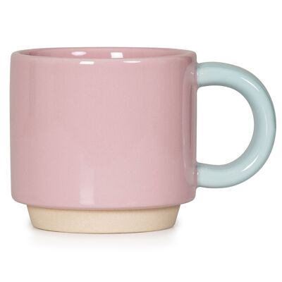 Taza Stacking Skittle - Rosa y Menta