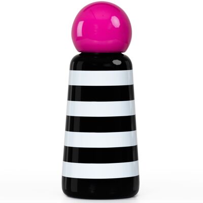 Skittle Wasserflasche 300ml - Streifen & Pink