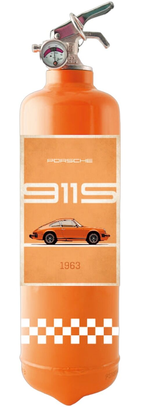 Porsche Orange Extincteur/ Fire extinguisher / Feuerlöscher