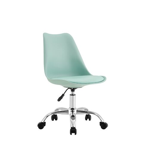 Silla de escritorio giratoria VERDE con ruedas y regulable de Thinia Home