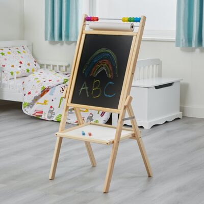Kids Rotary Easel, Double-Sided with Accessories