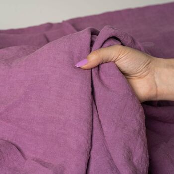 Robe Portefeuille 100% Lin Bio – ELIANA Violet Lavande 2